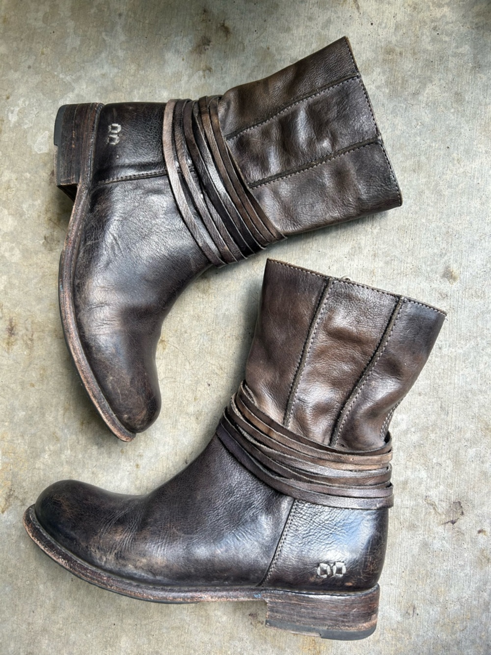 Bed Stu Leather Rampton Boots 10 - Picture 3 of 9